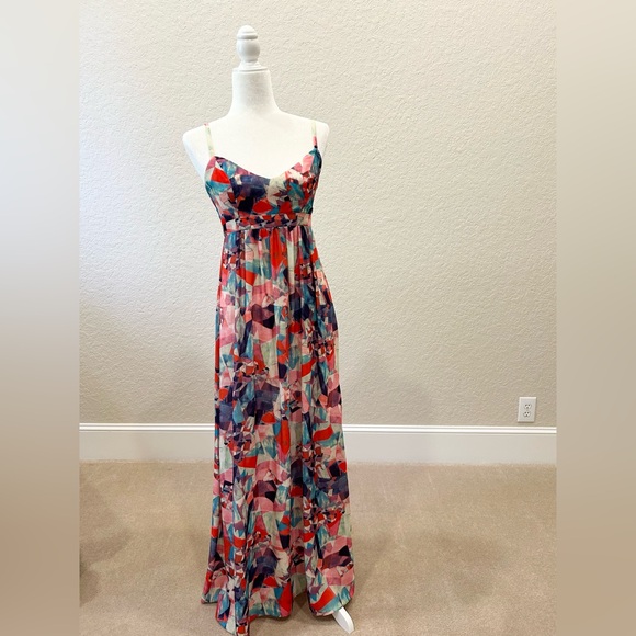 Beautiful Multi-Color Maxi Dress - Picture 1 of 6